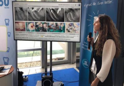 Andrea Ariñez gana el concurso de casos clínicos de endondoncia, celebrado en AEDE 2019